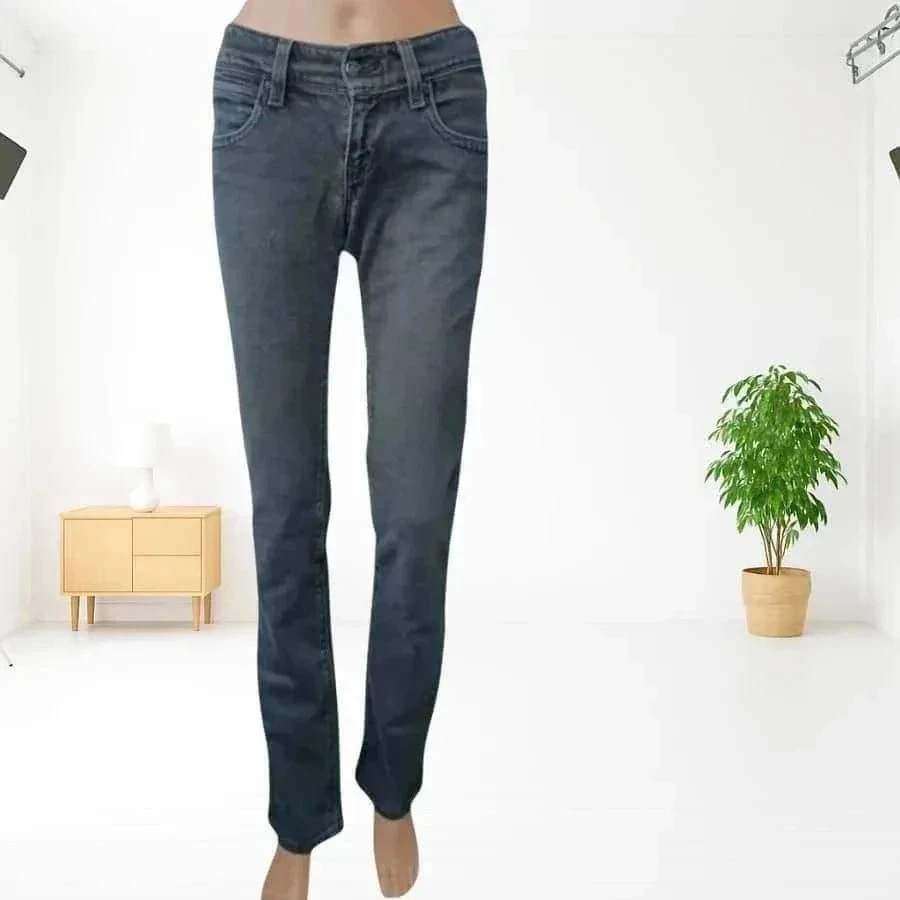 Jean vintage y2k Levis Strauss 571 slim fit taille basse, extensibel – photo 3